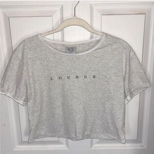 Women's LOUNGE Gray Crop Top